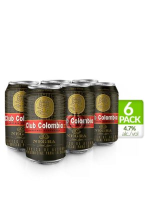 Six Pack Cerveza Club Colombia Negra – 330ml