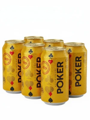 6 Pack Cerveza Poker Laton – 473cc