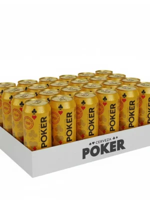 Paca Cerveza Poker Laton 473cc – 24und